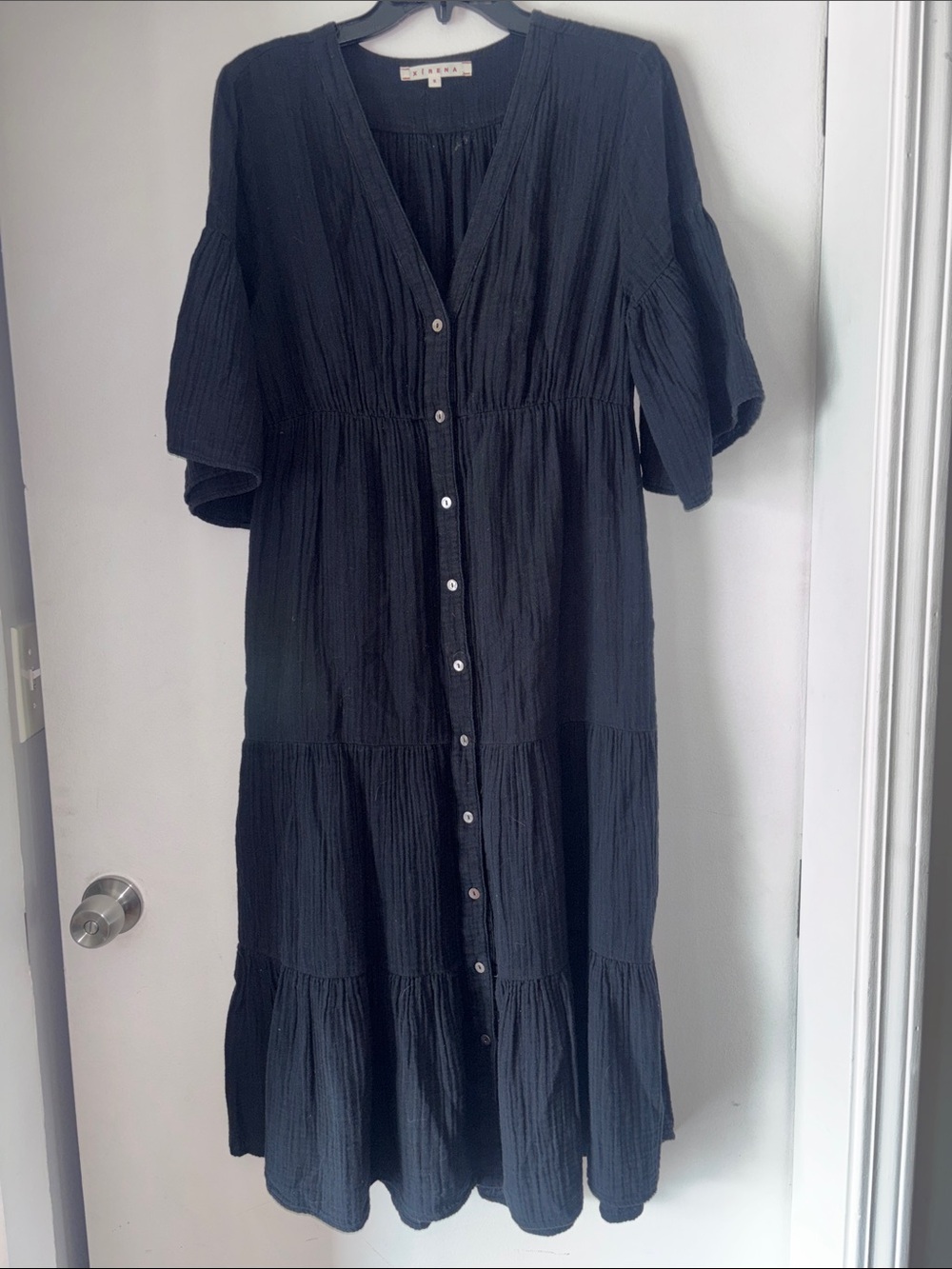 Xirena Black Midi Dress